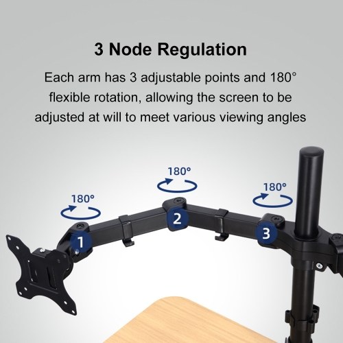 Dual Monitor Mount Aluminum Alloy 360° Rotating Monitor Stand Holds 17-32 Inch Screens Adjustable Single Monitor Arms for Home Office Desk PM100T
Dual Monitor Mount Aluminum Alloy 360° Rotating Monitor Stand Holds 17-32 Inch Screens Adjustable Single Monitor Arms for Home Office Desk PM100T