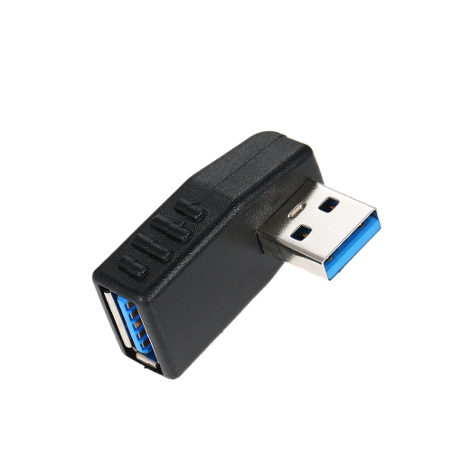 USB 3.0 Adapter Vertical Male to Female Left Angle Type-A Adapter Coupler Connector - Pack of 1 USB 3.0 Adapter Vertical Male to Female Left Angle Type-A Adapter Coupler Connector - Pack of 1