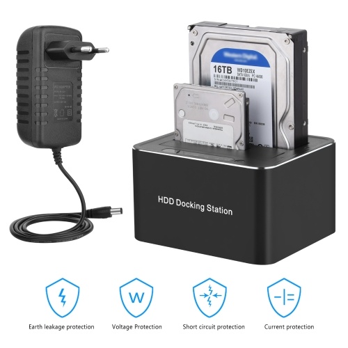 HDD Docking Station USB3.0 to SATA Dual-bay Hard Drive Docking Station Plug And Play Support All 2.5''/3.5'' SATA HDD SSD
HDD Docking Station USB3.0 to SATA Dual-bay Hard Drive Docking Station Plug And Play Support All 2.5''/3.5'' SATA HDD SSD