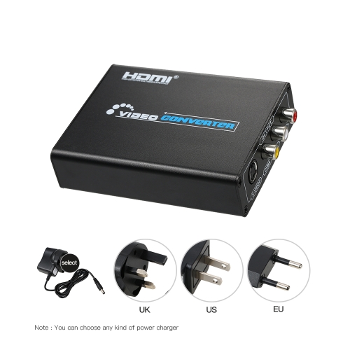 1080p HD to AV Composite/S-Video Converter HD to CVBS/S-VIDEO Video Converter Adapter
1080p HD to AV Composite/S-Video Converter HD to CVBS/S-VIDEO Video Converter Adapter