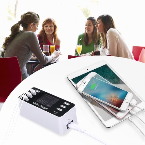 8-Port USB Fast Charger LCD Display Power Adapter with Type-C Port Multi- functional Charger Station for Home Office and Travel
8-Port USB Fast Charger LCD Display Power Adapter with Type-C Port Multi- functional Charger Station for Home Office and Travel