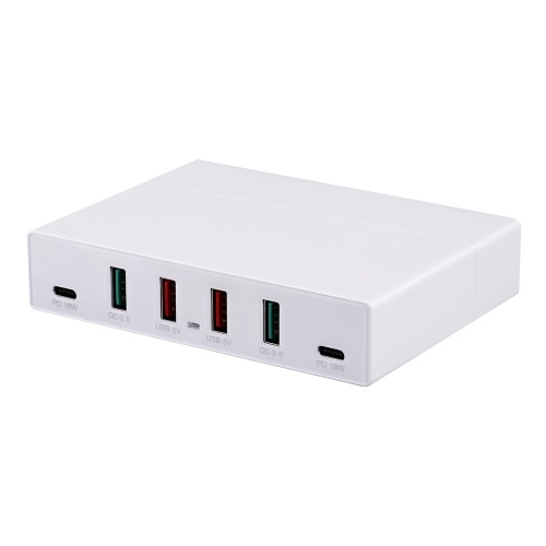 X5 6 Port USB Charger PD+QC3.0 Multifunctional Quick Charging Portable Charger for Mobile Phone/Tablet/Laptop
X5 6 Port USB Charger PD+QC3.0 Multifunctional Quick Charging Portable Charger for Mobile Phone/Tablet/Laptop