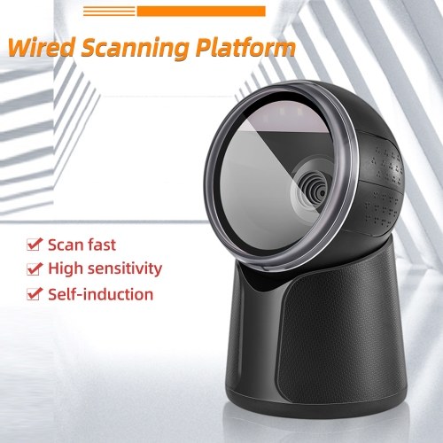 Wired Scanning Platform One-dimensional Barcode/QR Code Scanner for Supermarket Restaurant Retail Store Warehouse White
Wired Scanning Platform One-dimensional Barcode/QR Code Scanner for Supermarket Restaurant Retail Store Warehouse White