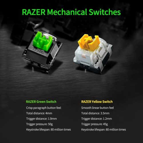 Razer BlackWidow V3 Mechanical Gaming Keyboard 104 Keys Wired Gaming Keyboard with Razer Chroma RGB Effect Razer Yellow Switch
Razer BlackWidow V3 Mechanical Gaming Keyboard 104 Keys Wired Gaming Keyboard with Razer Chroma RGB Effect Razer Yellow Switch