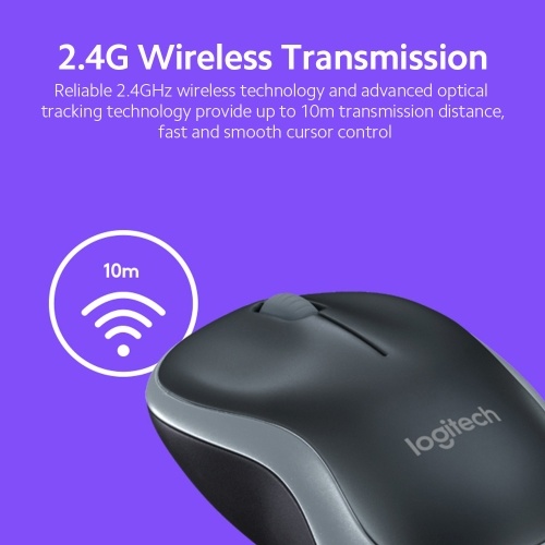 Logitech M186 2.4G Wireless Mouse Ergonomic Symmetrical Office Mice with 10m Wireless Transmission Distance for PC Laptop
Logitech M186 2.4G Wireless Mouse Ergonomic Symmetrical Office Mice with 10m Wireless Transmission Distance for PC Laptop