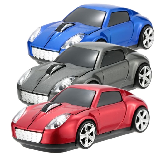 2.4GHz Wireless Racing Car Shaped Optical USB Mouse/Mice 3D 3 Buttons 1000 DPI/CPI for PC Laptop Desktop 2.4GHz Wireless Racing Car Shaped Optical USB Mouse/Mice 3D 3 Buttons 1000 DPI/CPI for PC Laptop Desktop
