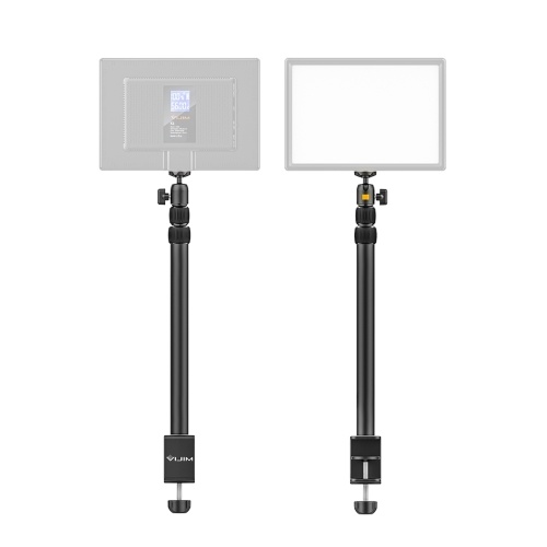 VIJIM Height Adjustable Table Stand 3-section 103cm/3.4ft 1.5KG Payload with Detachable 360° Swivel Ball Head Table Clamp Universal 1/4-inch Interface for LED Video Light Camera Phone Holder Mounting
VIJIM Height Adjustable Table Stand 3-section 103cm/3.4ft 1.5KG Payload with Detachable 360° Swivel Ball Head Table Clamp Universal 1/4-inch Interface for LED Video Light Camera Phone Holder Mounting