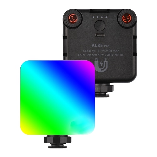 RGB Pocket LED Video Light Video Conference Lighting 2500K-9000K Dimmable 12 Lighting Effects CRI95+ Built-in Battery 3 Cold Shoe Mounts for Vlog Live Streaming Product Photography Online Meeting
RGB Pocket LED Video Light Video Conference Lighting 2500K-9000K Dimmable 12 Lighting Effects CRI95+ Built-in Battery 3 Cold Shoe Mounts for Vlog Live Streaming Product Photography Online Meeting