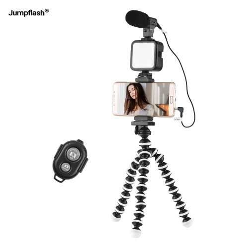 Jumpflash KIT-03LM Комплект для видеоблога В комплект для видеоблога для смартфона входит 1 аккумуляторная светодиодная лампа 1 штатив 1 микрофон 1 держатель телефона 1 пульт дистанционного управления для записи фотографий
Jumpflash KIT-03LM Комплект для видеоблога В комплект для видеоблога для смартфона входит 1 аккумуляторная светодиодная лампа 1 штатив 1 микрофон 1 держатель телефона 1 пульт дистанционного управления для записи фотографий