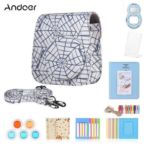 Andoer 8 in 1 Accessories Bundle for Fujifilm Instax Mini 9/8/8+/8s with Camera Case/Selfie Mirror/Filter/Album/Photo Frame/Sticker
Andoer 8 in 1 Accessories Bundle for Fujifilm Instax Mini 9/8/8+/8s with Camera Case/Selfie Mirror/Filter/Album/Photo Frame/Sticker