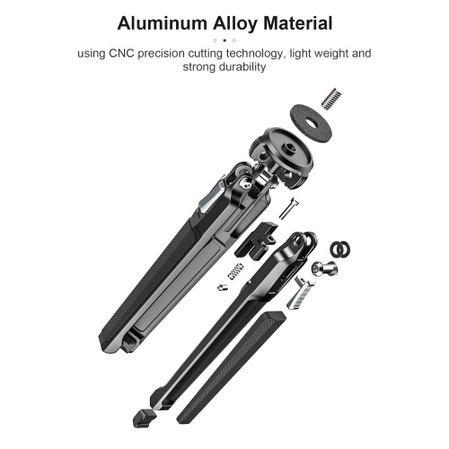 Ulanzi MT-37 Mini Desktop Tripod Stand Aluminum Alloy Vlog Bracket 1/4 Inch Screw 3 Levels Adjustable Height 2.5kg Load Capacity for Vlog Live Streaming Online Education Video Conference
Ulanzi MT-37 Mini Desktop Tripod Stand Aluminum Alloy Vlog Bracket 1/4 Inch Screw 3 Levels Adjustable Height 2.5kg Load Capacity for Vlog Live Streaming Online Education Video Conference