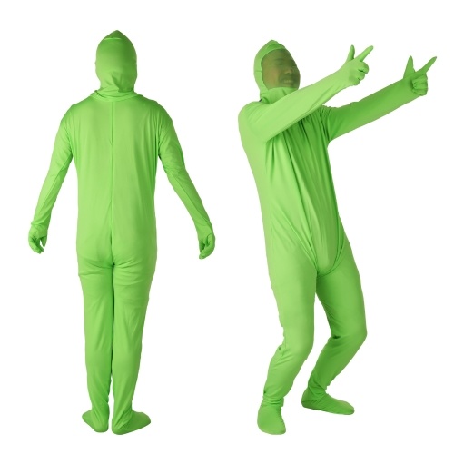 Photography Chromakey Green Suit Unisex Adult Green Bodysuit Stretch Costume for Photo Video Special Effect Festival Cosplay Carnival
Photography Chromakey Green Suit Unisex Adult Green Bodysuit Stretch Costume for Photo Video Special Effect Festival Cosplay Carnival