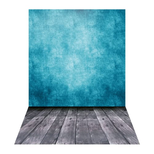 

1.5 * 2.1m/5 * 6.9ft Photography Backdrop Background Digital Printed Green Cement Wall Wooden Floor Pattern for Kid Children Baby Newborn Portrait Studio Photography