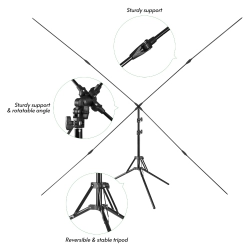 2x1.5m/ 6.5x4.9ft Green Screen Backdrop Photography Background with Adjustable Tripod Cross-Shaped Stand for Streaming Gaming Studio Photography
2x1.5m/ 6.5x4.9ft Green Screen Backdrop Photography Background with Adjustable Tripod Cross-Shaped Stand for Streaming Gaming Studio Photography