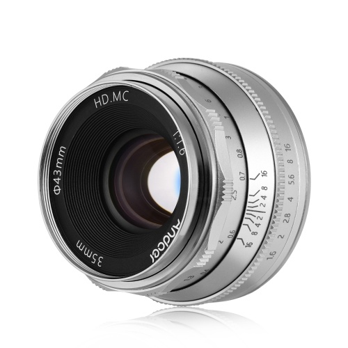 Andoer 35mm F1.6 Manual Focus Lens Large Aperture Multilayer Film Coating Mirrorless Camera Lens E-Mount Lens
Andoer 35mm F1.6 Manual Focus Lens Large Aperture Multilayer Film Coating Mirrorless Camera Lens E-Mount Lens