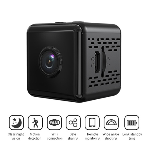 720P Mini Portable Camera Smart WiFi Wireless Security Camera Night Vision Motion Detection with APP Function Magnetic Design Base Bracket for Home Security Outdoor Exercising Kids Monitoring Pets Monitoring Shop Watching
720P Mini Portable Camera Smart WiFi Wireless Security Camera Night Vision Motion Detection with APP Function Magnetic Design Base Bracket for Home Security Outdoor Exercising Kids Monitoring Pets Monitoring Shop Watching