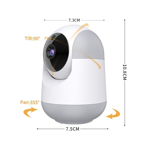 1080P Smart WiFi Camera Внутренняя беспроводная камера безопасности Вращающаяся на 355 ° Автоматическая фиксация Двусторонняя связь Ночное видение Движение
1080P Smart WiFi Camera Внутренняя беспроводная камера безопасности Вращающаяся на 355 ° Автоматическая фиксация Двусторонняя связь Ночное видение Движение