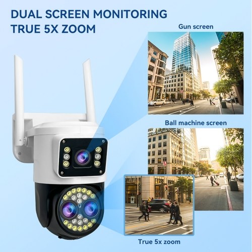 QS-JQ929AH 2MP+2MP Wireless Monitor Camera Triple Lens 5X Zoom Wall Mount Smart WiFi Camera
QS-JQ929AH 2MP+2MP Wireless Monitor Camera Triple Lens 5X Zoom Wall Mount Smart WiFi Camera