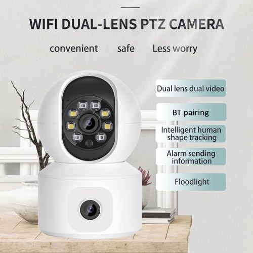 1080P HD Wireless Security Camera WiFi Camera with 360°Motion Tracking IR Night Vision 2-Way Audio
1080P HD Wireless Security Camera WiFi Camera with 360°Motion Tracking IR Night Vision 2-Way Audio
