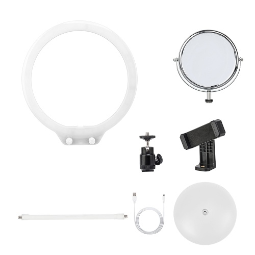 ZOMEI ZM128 Portable Camera Photo Studio Phone Video 128 LED Ring Light 3200K-5600K Bi-color Dimmable Beautify Lamp with Mirror and Phone Clamp for iPhone X/8/7 Plus for Canon Nikon Sony DSLR
ZOMEI ZM128 Portable Camera Photo Studio Phone Video 128 LED Ring Light 3200K-5600K Bi-color Dimmable Beautify Lamp with Mirror and Phone Clamp for iPhone X/8/7 Plus for Canon Nikon Sony DSLR