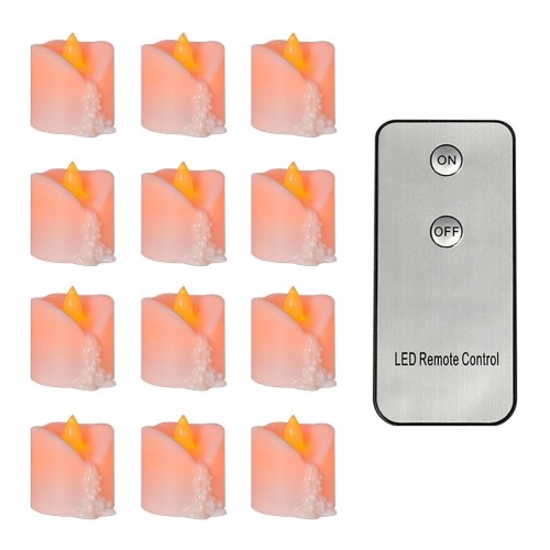 12Pcs Simulation Melting Tea Wax Candle Lamps Remote Control Christmas Party Decoration Electronic Candle Light
12Pcs Simulation Melting Tea Wax Candle Lamps Remote Control Christmas Party Decoration Electronic Candle Light
