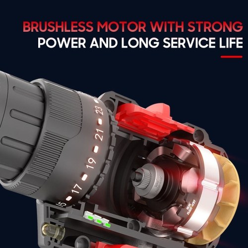 12V Electric Drill Cordless Drill Driver Handheld Portable Power Drill Two-Speed Rechargeable Drill with LED Light 25+1 Torque 1500mAh Lithium-ion Battery
12V Electric Drill Cordless Drill Driver Handheld Portable Power Drill Two-Speed Rechargeable Drill with LED Light 25+1 Torque 1500mAh Lithium-ion Battery