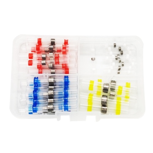 50pcs Heat Shrinkable Solder Ring Wiring Terminals Connection Terminal Heat Shrinkable Type Waterproof Connecting Terminal Kit Heat Shrink Tube Insulating Heat shrinkable Terminals
50pcs Heat Shrinkable Solder Ring Wiring Terminals Connection Terminal Heat Shrinkable Type Waterproof Connecting Terminal Kit Heat Shrink Tube Insulating Heat shrinkable Terminals