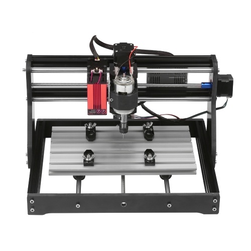 

CNC 3018 Pro Router Kit GRBL Control 3 Axis with with Offline Controller 5.5W Laser Module Plastic Acrylic PCB PVC Wood Carving Milling Engraving Machine Engraver XYZ Working Area 300x180x40mm