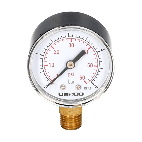 OWSOO 50mm 0~60psi 0~4bar Pool Filter Water Pressure Dial Hydraulic Pressure Gauge Meter Manometer 1/4'' NPT Thread
OWSOO 50mm 0~60psi 0~4bar Pool Filter Water Pressure Dial Hydraulic Pressure Gauge Meter Manometer 1/4'' NPT Thread