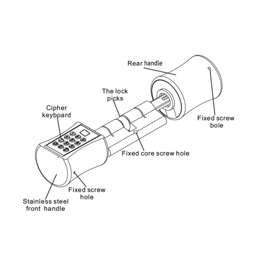 Smart Lock Cylinder Electronic Keypad Door Lock 3 Unlocking Ways Fingerprint/ Password/ Mechanical Key Upgraded Anti-theft Intelligent Lock Cylinder for European Style Security Door Wooden Doors 80mm
Smart Lock Cylinder Electronic Keypad Door Lock 3 Unlocking Ways Fingerprint/ Password/ Mechanical Key Upgraded Anti-theft Intelligent Lock Cylinder for European Style Security Door Wooden Doors 80mm