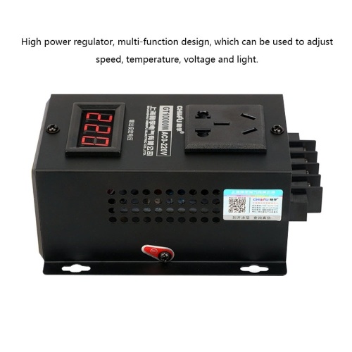 10000W Household Compact Variable Voltage Controller Portable Speed Temperature Light Voltage Adjuatable Regulator Dimmer
10000W Household Compact Variable Voltage Controller Portable Speed Temperature Light Voltage Adjuatable Regulator Dimmer