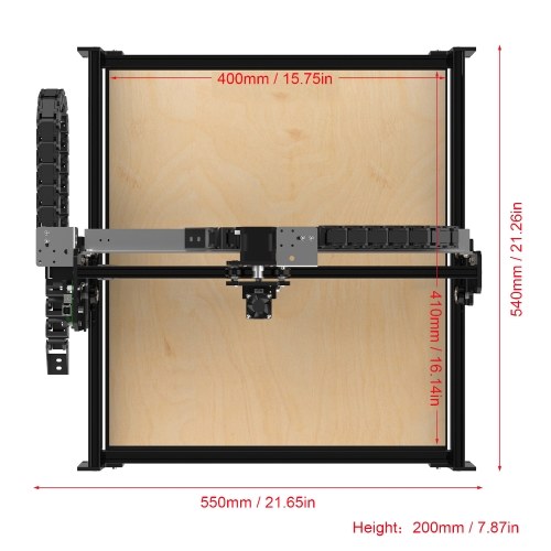 NEJE 3 Pro E30130 5500mW 450nm Laser Engraving Machine Working Area 400*410mm Laser Engraver Printer Portable Carver DIY Laser Engraver Compatible with LaserGRBL Software
NEJE 3 Pro E30130 5500mW 450nm Laser Engraving Machine Working Area 400*410mm Laser Engraver Printer Portable Carver DIY Laser Engraver Compatible with LaserGRBL Software