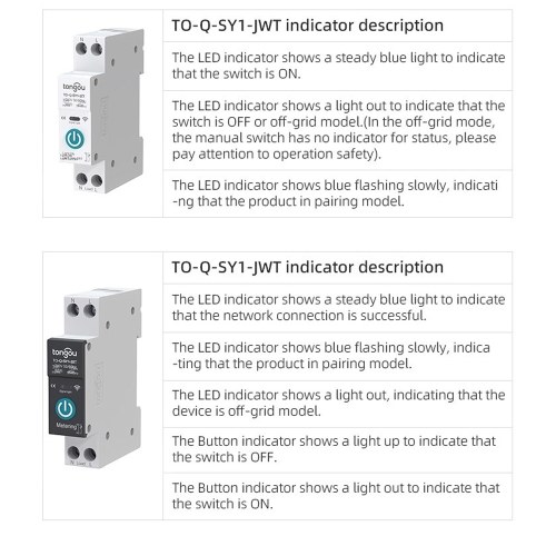 Tuya Wifi Intelligent Circuit Breaker Compatible with Alexa Google Home Voice Control 10A (with Metering Function)
Tuya Wifi Intelligent Circuit Breaker Compatible with Alexa Google Home Voice Control 10A (with Metering Function)