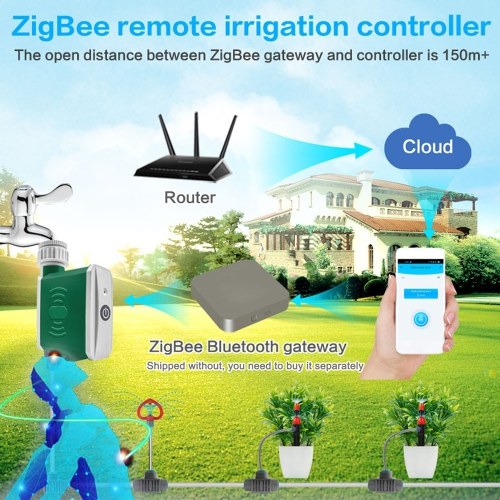 Tuya ZigBee Watering Timer Drip Automatic Irrigation Controller Garden Watering System
Tuya ZigBee Watering Timer Drip Automatic Irrigation Controller Garden Watering System