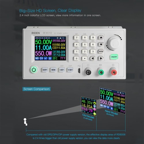 12A 720W Digital Control Power Supply DC to DC Adjustable Regulated Power Supply Varible Linear Benchtop Power Supply for Lab Life Science Factory
12A 720W Digital Control Power Supply DC to DC Adjustable Regulated Power Supply Varible Linear Benchtop Power Supply for Lab Life Science Factory