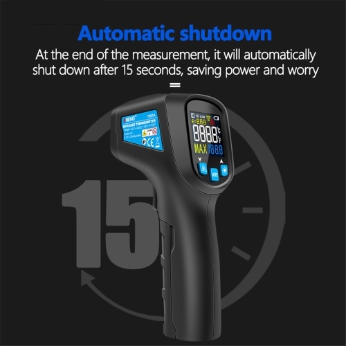 ANENG -50~400℃ Digital Infrared Thermometer Handheld Non-contact Digital LCD Infrared Thermometer Industrial IR Temperature Tester Pyrometer with Adjustable Emissivity
ANENG -50~400℃ Digital Infrared Thermometer Handheld Non-contact Digital LCD Infrared Thermometer Industrial IR Temperature Tester Pyrometer with Adjustable Emissivity