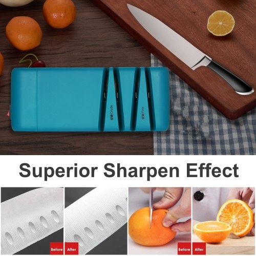 Professional Electric Knife Sharpener for Straight Serrated Knives and Kitchen Shears with 3 Stage Diamond Sharpening Wheel for Sharp Durable Edges
Professional Electric Knife Sharpener for Straight Serrated Knives and Kitchen Shears with 3 Stage Diamond Sharpening Wheel for Sharp Durable Edges