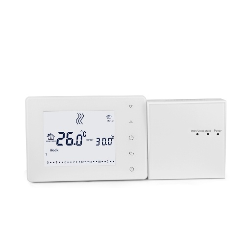 HY05RF Wifi 433Hz Multifunctional LCD Touched Screen Intelligent Thermostat Wall-hung Boiler Thermostat Home Temperature Controller
HY05RF Wifi 433Hz Multifunctional LCD Touched Screen Intelligent Thermostat Wall-hung Boiler Thermostat Home Temperature Controller