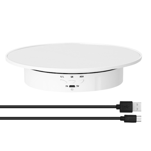 360 Degree Electric Rotating Turntable Display Stand for Video Photography Props Speed Adjustable Display Turntable
360 Degree Electric Rotating Turntable Display Stand for Video Photography Props Speed Adjustable Display Turntable