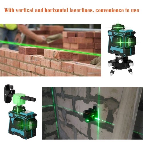 Multifunctional 3D 12 Lines Laser Level Tool Vertical Horizontal Lines with Self-leveling Function
Multifunctional 3D 12 Lines Laser Level Tool Vertical Horizontal Lines with Self-leveling Function