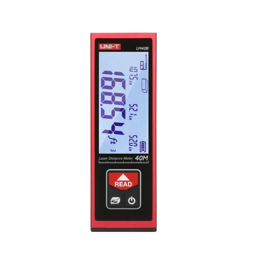 UNI-T LM40B BT Enabled Laser Distance Measure Meter 40M with Color Backlit Display Pythagorean Distance Area Volume Mode Mute Function Carrying Bag
UNI-T LM40B BT Enabled Laser Distance Measure Meter 40M with Color Backlit Display Pythagorean Distance Area Volume Mode Mute Function Carrying Bag