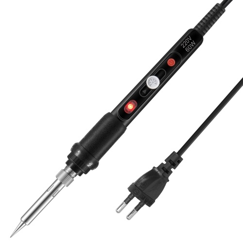 60W Portable Handheld Professional Electric Soldering Iron Pen Type 200~450℃ Temperature Adjustable Electric Iron with Switch Button Home Household DIY Utility Tool
60W Portable Handheld Professional Electric Soldering Iron Pen Type 200~450℃ Temperature Adjustable Electric Iron with Switch Button Home Household DIY Utility Tool