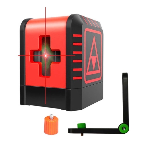 Portable High Brightness 2 Lines Laser Level 4° Self-leveling Leveling Tool Vertical Horizontal Lines with Iron Board Wall-mounted Bracket and 1/4 inch to 5/8inch Adapter
Portable High Brightness 2 Lines Laser Level 4° Self-leveling Leveling Tool Vertical Horizontal Lines with Iron Board Wall-mounted Bracket and 1/4 inch to 5/8inch Adapter