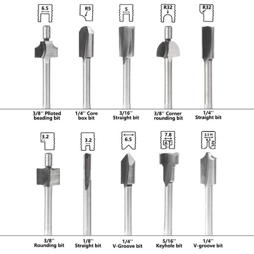 10 PCS Round Shank HSS Router Bits Woodworking Milling Cutter Grinding Milling Tool Accessory Set 3mm Shank Practical Woodworking Trimming Set
10 PCS Round Shank HSS Router Bits Woodworking Milling Cutter Grinding Milling Tool Accessory Set 3mm Shank Practical Woodworking Trimming Set