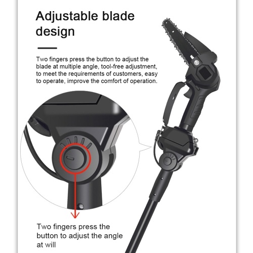 21V 6inch Chainsaw Electic Pruning Saws High Efficient Fruit Tree Branch Pruning Machine 3-Section Height Adjustable Branches Cutting Tool
21V 6inch Chainsaw Electic Pruning Saws High Efficient Fruit Tree Branch Pruning Machine 3-Section Height Adjustable Branches Cutting Tool