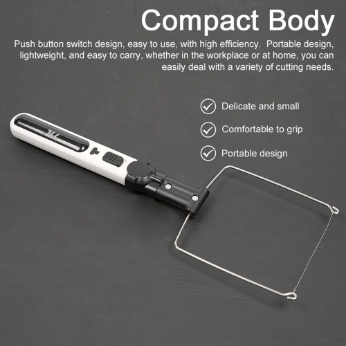 Portable Cordless Foam Cutter Hot Wire Foam Cutter Pen Styrofoam Cutting Tools Kit Electronic Soldering Kit Multifunctional Engraving Pen 5 Seconds Heating-Up with LED Light
Portable Cordless Foam Cutter Hot Wire Foam Cutter Pen Styrofoam Cutting Tools Kit Electronic Soldering Kit Multifunctional Engraving Pen 5 Seconds Heating-Up with LED Light