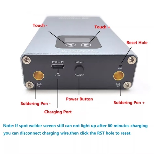 USB Rechargeable Color Screen Spots Welding Machine Portable Welding Device for Welding Nickel Sheet Welding Repairing Tool
USB Rechargeable Color Screen Spots Welding Machine Portable Welding Device for Welding Nickel Sheet Welding Repairing Tool