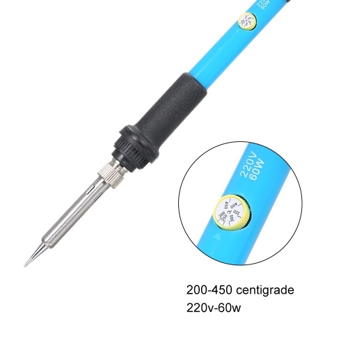 Portable Adjustable Electric Temperature Device Lightweight Welding Soldering Station Tool Kit 60W with 5 Piece Solder Iron Tips (U-S Plug Package 1)
Portable Adjustable Electric Temperature Device Lightweight Welding Soldering Station Tool Kit 60W with 5 Piece Solder Iron Tips (U-S Plug Package 1)