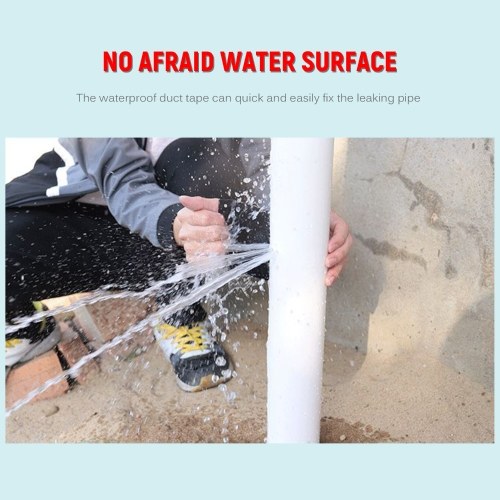 Waterproof Duct Tape Patch Seal Repair and Leak Shield Tape Water Barrier Tape for Pipe Boat Bucket and HVAC Hose Repair 20CM x 1.5M
Waterproof Duct Tape Patch Seal Repair and Leak Shield Tape Water Barrier Tape for Pipe Boat Bucket and HVAC Hose Repair 20CM x 1.5M