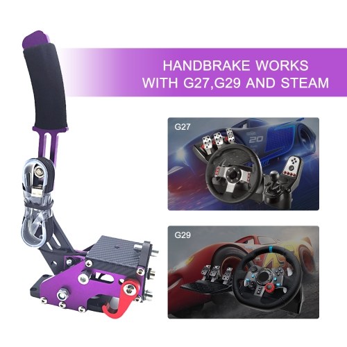 14Bit PC USB Handbrake Sim Racing Handbrake Plug & Play for G27 G29 Steam Drift Rally Racing Games
14Bit PC USB Handbrake Sim Racing Handbrake Plug & Play for G27 G29 Steam Drift Rally Racing Games